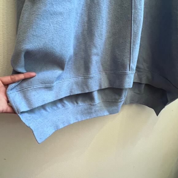 FREE PEOPLE Uptown Pullover Oversized Cozy Sweater Rippling Water Blue Womens XS - Picture 3 of 6